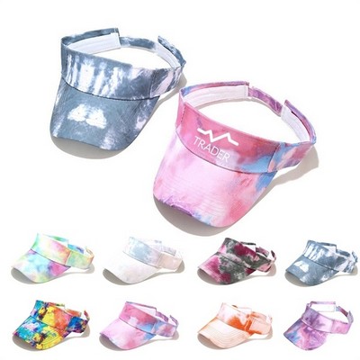 Portable Tie Dye Sun Visor