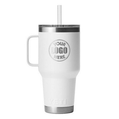 YETI® Rambler® 35 OZ Mug w/ Straw Lid - Laser Engraved