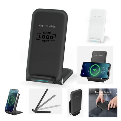 15W Foldable Wireless Charger Fast Phone Charging Stand