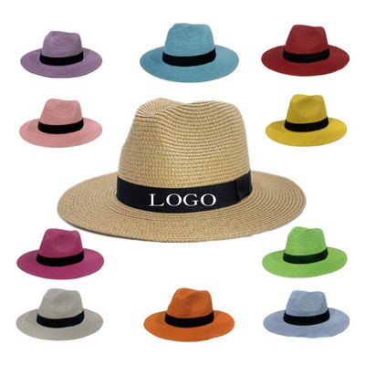 Wide Brim Straw Panama Hat