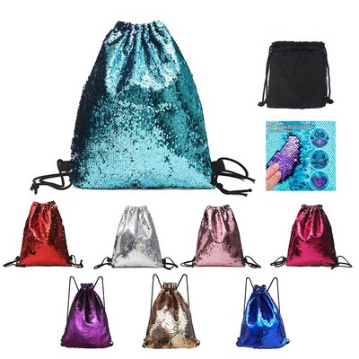 Sequin Drawstring Bags