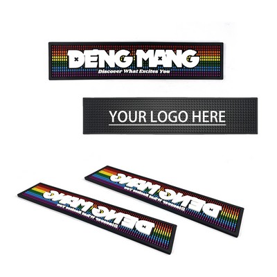 Factory Price Bar Accessories Soft PVC Rubber Custom Logo Size Bar Mat Spil Mat Rubber Bar Mat