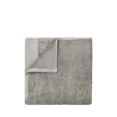 blomus Riva Satellite Taupe Gray Organic Terry Hand Towel (20'' x 39'')