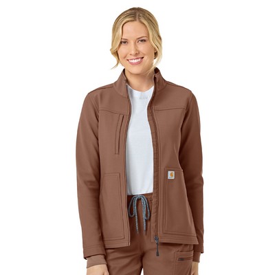 Carhartt Scrubs - Rugged Flex Peak - Women's Three-Pocket Bonded Fleece Jacket