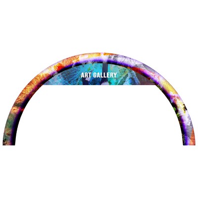 25' Inflatable Round Arch w/banner