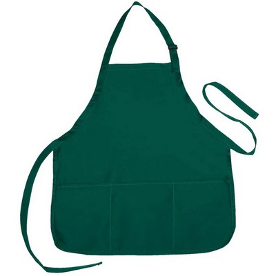 Nissun Poly-Cotton Apron w/3 Pockets