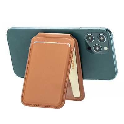 Magnetic Phone Wallet with Adjustable Stand