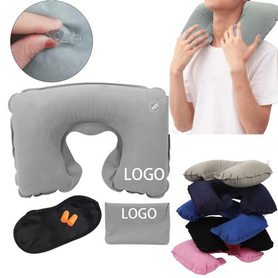 Outdoor Portable Flocking Aerated U-Neck Aerated Pillow