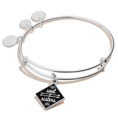 Alex and Ani® Soul Sister Silver Charm Bangle