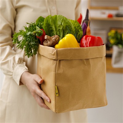 Washable Kraft Storage Paper Bag