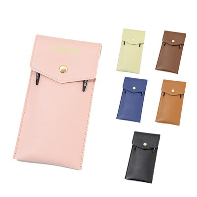 Portable Pu Leather Pencil Case