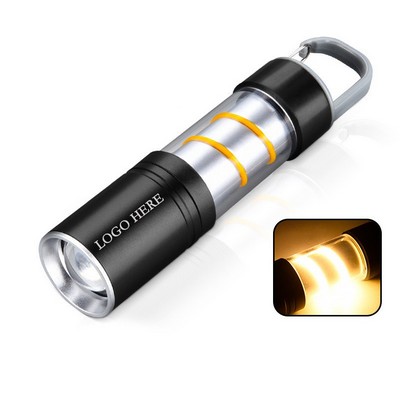 Rechargeable & Zoomable Flashlight w/ Mood Lighting