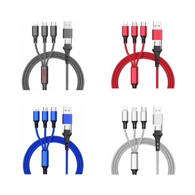 Two Drag Three Mobile Phone Fast Charge Cable