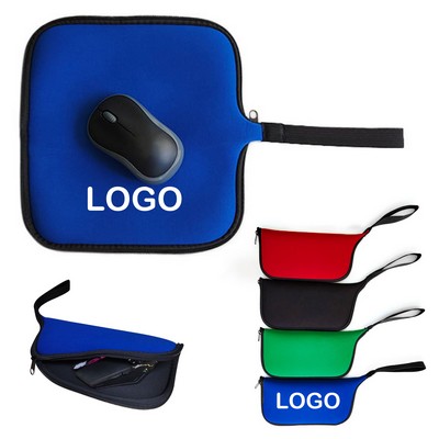 Neoprene Mouse Pad Bag for Travel