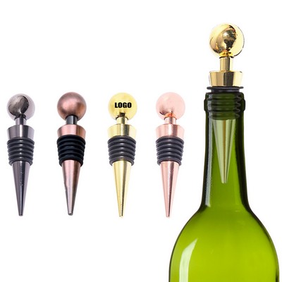 Stylish Colored Ball Top Wine Cork Bottle Stopper