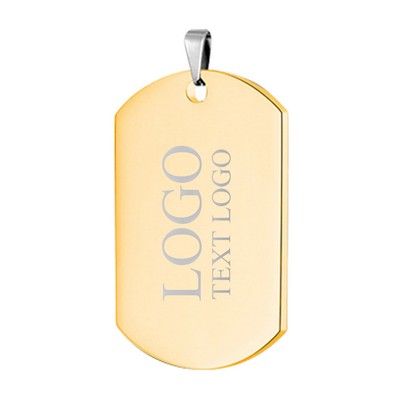 Stainless Steel Metal Dog Tags(Gold)