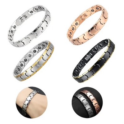 Stainless Steel Magnetic Bracelet Elegant Durable Jewelry