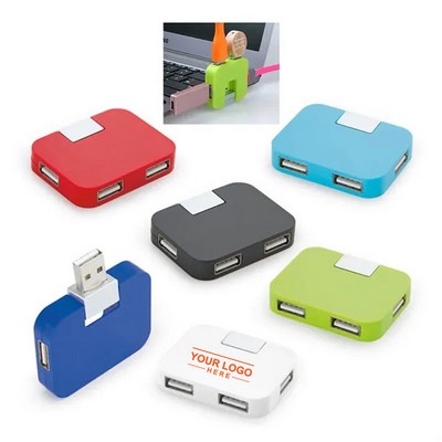 4-Port USB Hub with Custom Logo