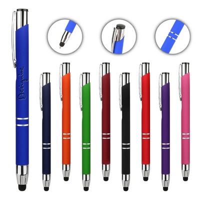 Executive Metal Pen with Aluminum Barrel & Stylus