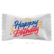 Pastel Buttermints In A "Happy Birthday" Wrapper