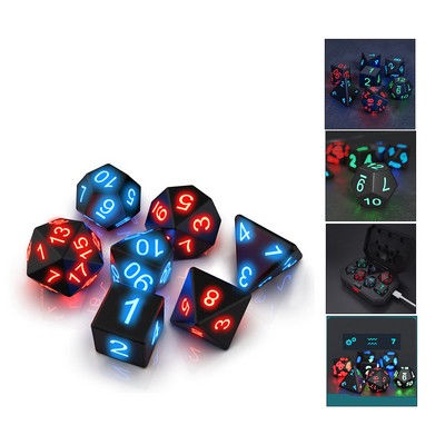 7 Pieces Led Lights Electronic Dice Set