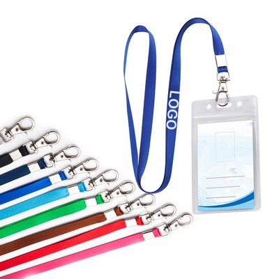 Vinyl Badge Holder Lanyard