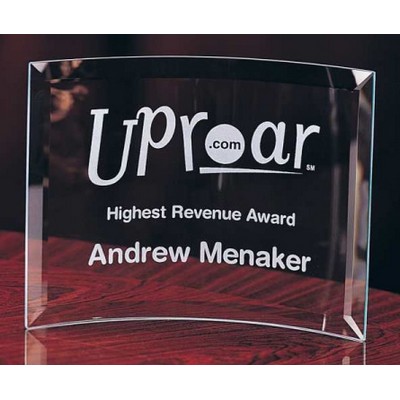 Amity Curved Glass Award (10"x7")