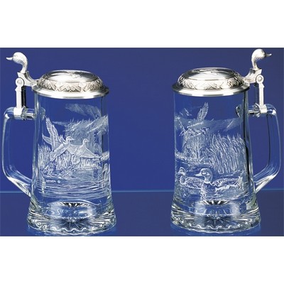 Glass Mallard Stein Mug