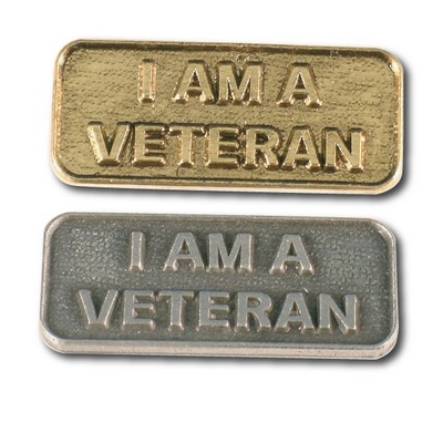 I Am A Veteran Stock Lapel Pin