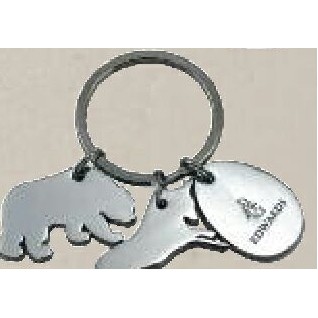 Stock Charm Split Ring Keytag (Bear & Boar)