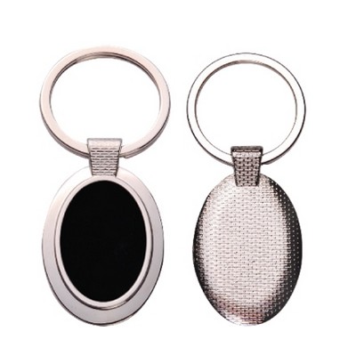 Oval Metal Key Chain