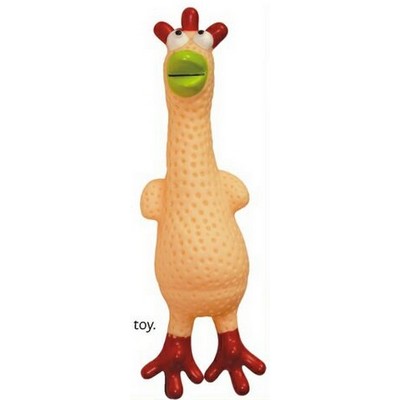 Rubber Cutie Big Eyed Chicken Dog Toy