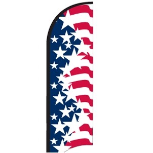 11' Street Talker Replacement Feather Flag (USA Flag)