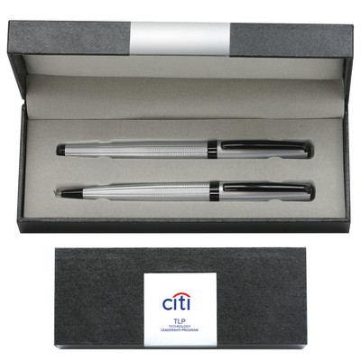 Metal Accent Double Pen Gift Box