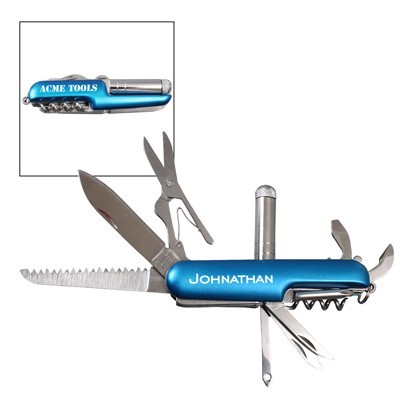 Blue Deluxe Pocket Knife