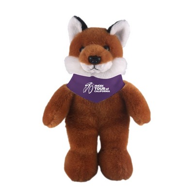 Soft Plush Stuffed Fox with Bandana