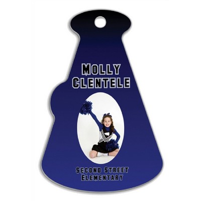 4 x 2 3/4 Full Color 2-Sided Megaphone Luggage Tag