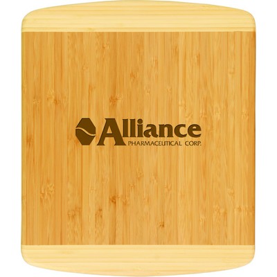 Bamboo 2-Tone Cutting Board, 18" X 12"