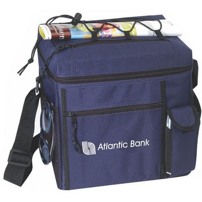 Small Picnic Cooler - mini cooler bag - navy blue cooler bag