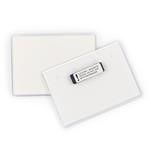 4-1/4" x 3" Quick Trim Vinyl Name Tag Holder, Magnet