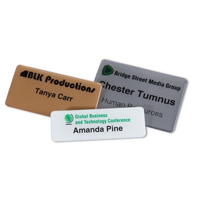 3" W x 2" H - PVC Name Badge