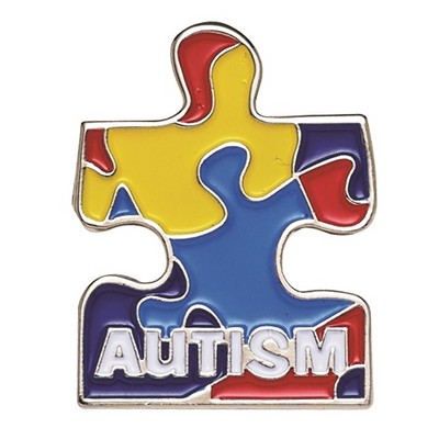 Autism Puzzle Piece Awareness Lapel Pin