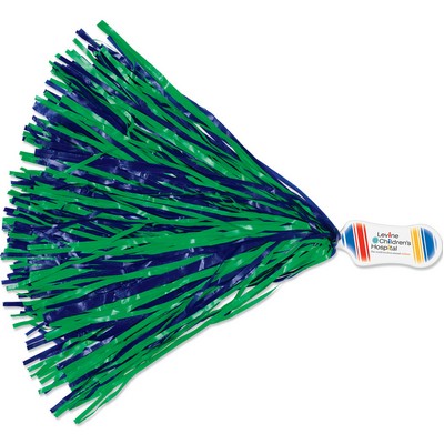 Vinyl 500 Streamer Pom Poms w/ Contoured Handle (Imprinted)