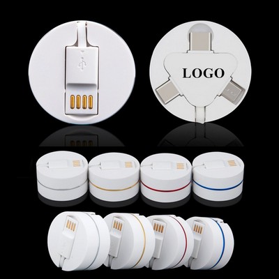 3-In-1 Retractable Charging Cable