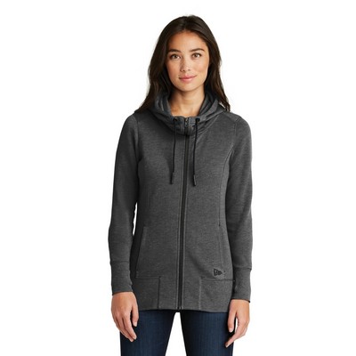 New Era® Ladies' Tri Blend Fleece Full Zip Hoodie