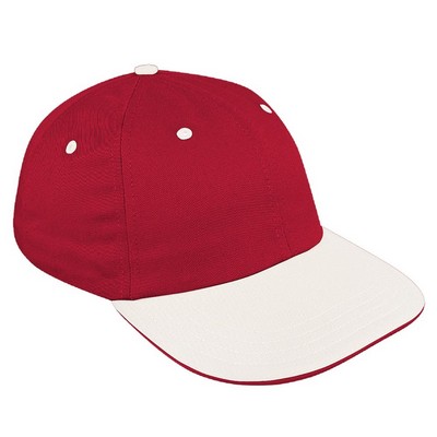 USA Made Two Tone Twill Dad Cap w/Sandwich Visor and Hook & Loop Closure