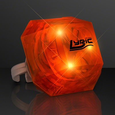 Huge Orange Gem Lighted Ring