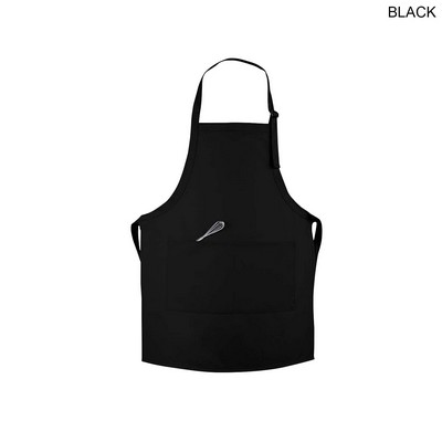 Domestic made Twill Bib Apron, 25x28, 2 Pockets, Adjustable Neck, Blank Only