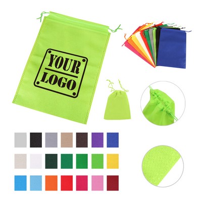 17" Non-woven Drawstring Pouch