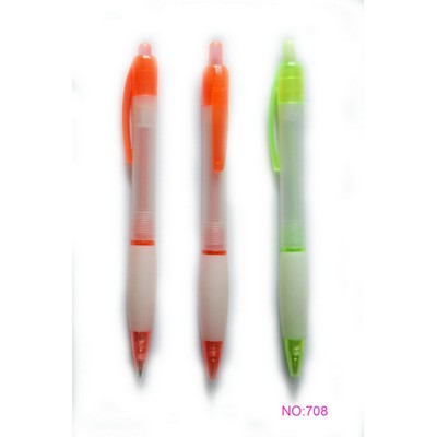 Plastic Retractable Ballpoint Pen